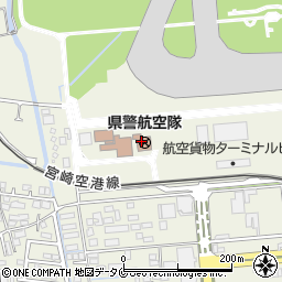 県警航空隊周辺の地図