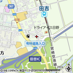 宮崎県宮崎市田吉107周辺の地図