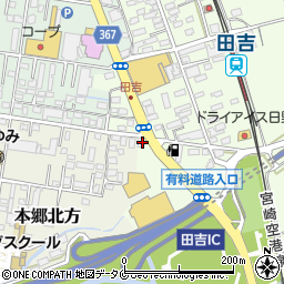 宮崎県宮崎市田吉115-4周辺の地図