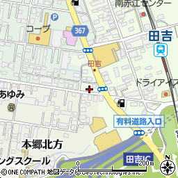 宮崎県宮崎市田吉120-1周辺の地図