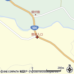 野坂入口周辺の地図