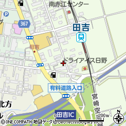 宮崎県宮崎市田吉159周辺の地図