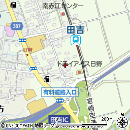 宮崎県宮崎市田吉370-2周辺の地図