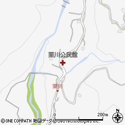 栗川公民館周辺の地図