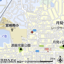 宮崎県宮崎市月見ケ丘5丁目16周辺の地図
