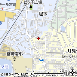 宮崎県宮崎市月見ケ丘5丁目24周辺の地図