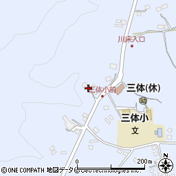 鹿児島県霧島市牧園町三体堂1727周辺の地図