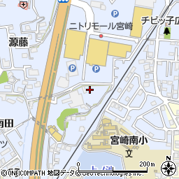 美容プラージュ　ニトリモール宮崎店周辺の地図