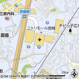スポーツデポニトリモール宮崎店周辺の地図