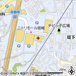 ダイソーニトリモール宮崎店周辺の地図