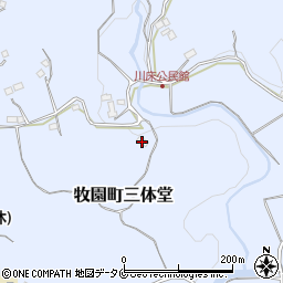 鹿児島県霧島市牧園町三体堂1719周辺の地図