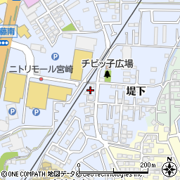 宮崎・車検代行社周辺の地図