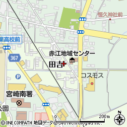 宮崎県宮崎市田吉5730-7周辺の地図