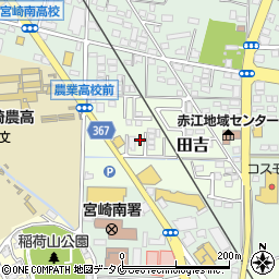 宮崎県宮崎市田吉5722周辺の地図