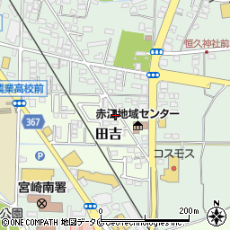宮崎県宮崎市田吉5734周辺の地図