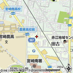 宮崎県宮崎市田吉5742-6周辺の地図