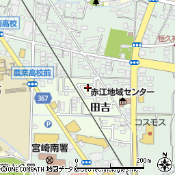 宮崎県宮崎市田吉5735周辺の地図