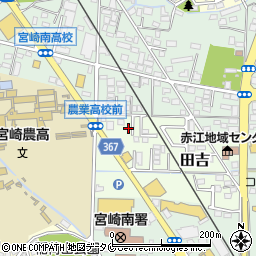 宮崎県宮崎市田吉5742-3周辺の地図