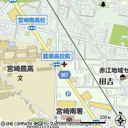 宮崎県宮崎市田吉5744周辺の地図