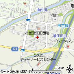 市営飛江田団地周辺の地図