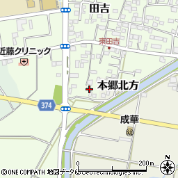 宮崎県宮崎市田吉837周辺の地図