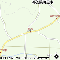 鹿児島県薩摩川内市祁答院町黒木208周辺の地図