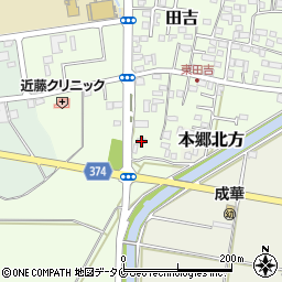宮崎県宮崎市田吉840周辺の地図