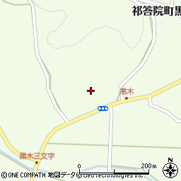 鹿児島県薩摩川内市祁答院町黒木周辺の地図