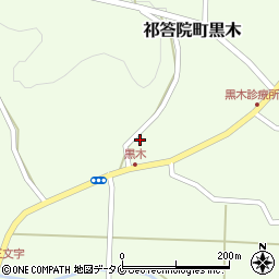 鹿児島県薩摩川内市祁答院町黒木207周辺の地図