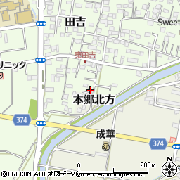 宮崎県宮崎市田吉831周辺の地図