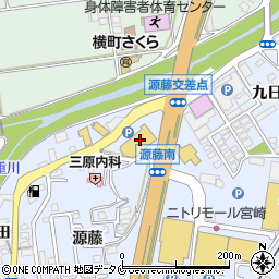 宮崎銀行ドラッグコスモス源藤店 ＡＴＭ周辺の地図