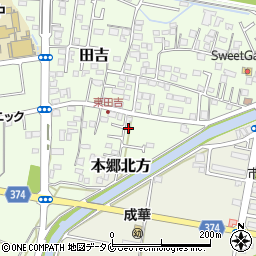 宮崎県宮崎市田吉851周辺の地図