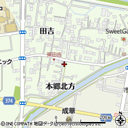 宮崎県宮崎市田吉850-7周辺の地図