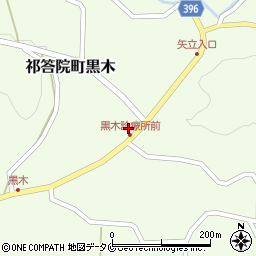 鹿児島県薩摩川内市祁答院町黒木233周辺の地図