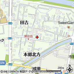 宮崎県宮崎市田吉1301-1周辺の地図