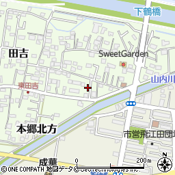 宮崎県宮崎市田吉1370周辺の地図