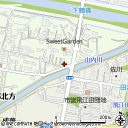 田吉簡易郵便局周辺の地図