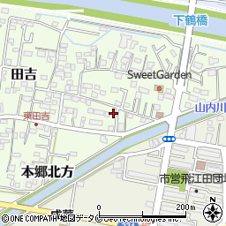宮崎県宮崎市田吉1370-5周辺の地図