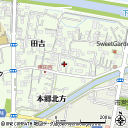 宮崎県宮崎市田吉1302-1周辺の地図