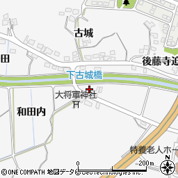 宮崎県宮崎市古城町北田周辺の地図