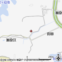 宮崎県宮崎市古城町加奈江周辺の地図