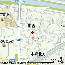宮崎県宮崎市田吉1270周辺の地図