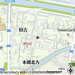 宮崎県宮崎市田吉1302-4周辺の地図
