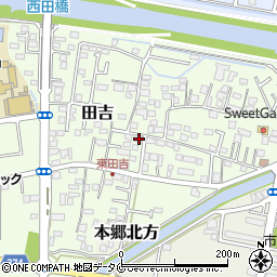 宮崎県宮崎市田吉1296-2周辺の地図