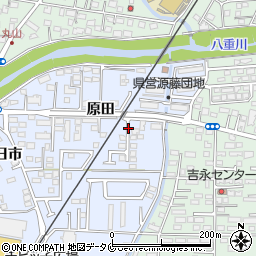 原田緑地広場周辺の地図