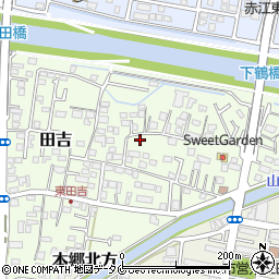 宮崎県宮崎市田吉1366-5周辺の地図