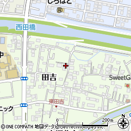 宮崎県宮崎市田吉1247-1周辺の地図