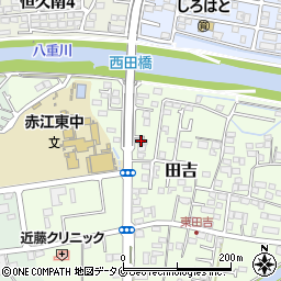 田吉コーポ周辺の地図