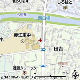 宮崎県宮崎市田吉1049-3周辺の地図