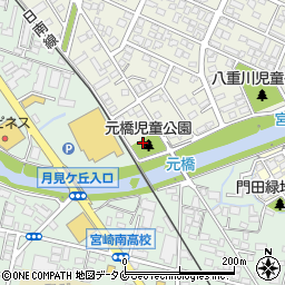 元橋街区公園トイレ周辺の地図